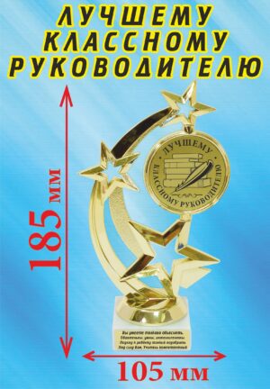 Кубок подарочный Звезда " Лучшему классному руководителю ".